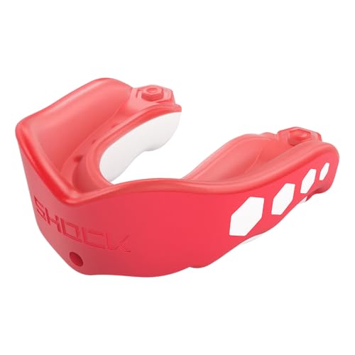 Shock Doctor Mouth Guard Sports, Hockey, Lacrosse, Baseball, Wrestling Moutguard, Gel Max Heavy Duty Protection & Custom Fit, Football Mouth Guard with Strap, Adult & Youth Mouthguard