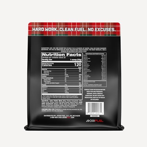 Jocko Fuel Mölk Whey Protein Powder 22g Protein - Low Sugar Monk Fruit Blend - Muscle Recovery & Growth, Packaging May Vary (26 Servings, Chocolate Milkshake)