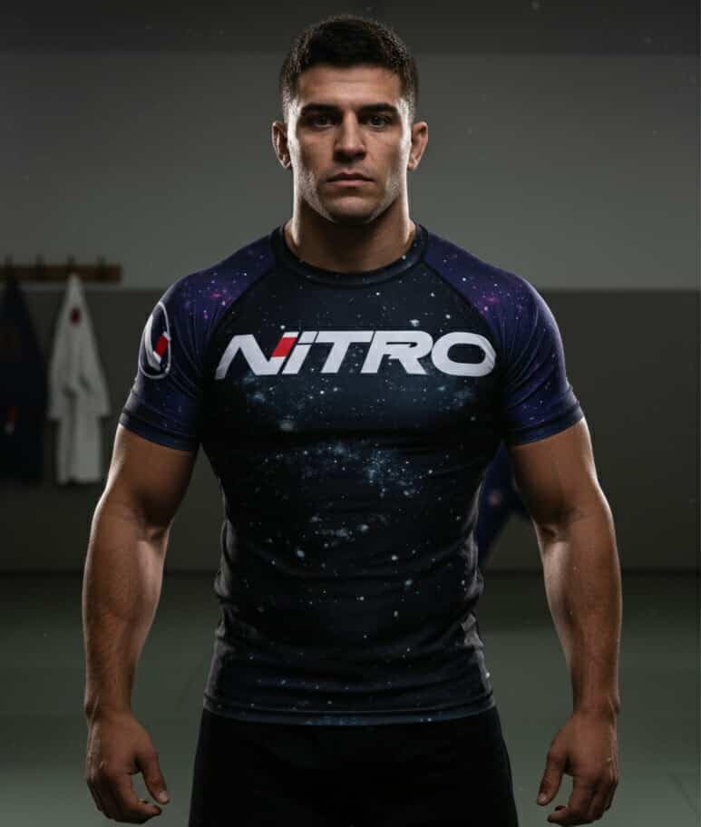 Brazilian Jiu Jitsu Rash Guard - MMA Rashguard Grappling BJJ Compression Shirt