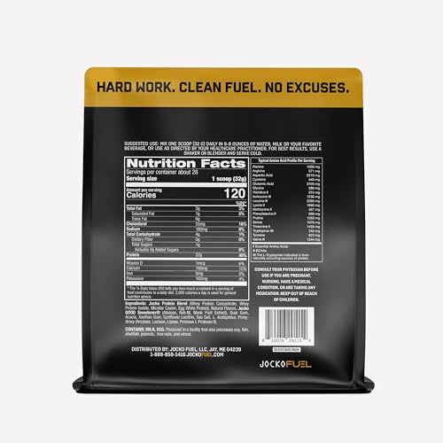Jocko Fuel Mölk Whey Protein Powder 22g Protein - Low Sugar Monk Fruit Blend - Muscle Recovery & Growth, Packaging May Vary (26 Servings, Chocolate Milkshake)