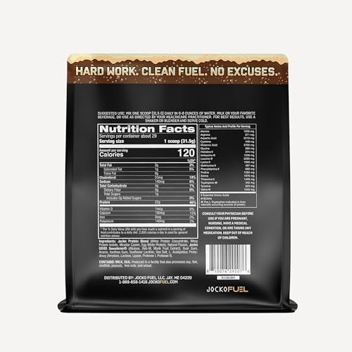 Jocko Fuel Mölk Whey Protein Powder 22g Protein - Low Sugar Monk Fruit Blend - Muscle Recovery & Growth, Packaging May Vary (26 Servings, Chocolate Milkshake)