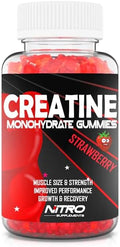 Nitro Supplements - Creatine Monohydrate Gummies (60ct) 30 Servings
