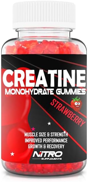 Nitro Supplements - Creatine Monohydrate Gummies (60ct) 30 Servings