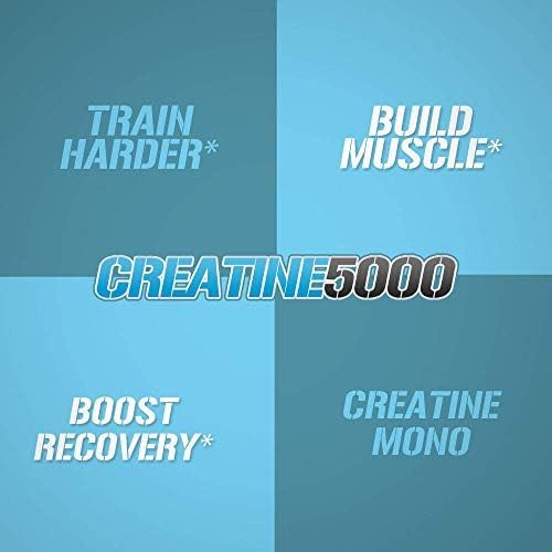 Evlution Nutrition Creatine 5000 - Supports Faster Recovery, Lean Muscle Growth & Performance - Pre & Post Workout Powder - 5000mg Pure Creatine Monohydrate Per Serving - 60 Servings - Unflavored