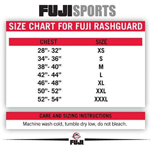 FUJI Baseline Ranked Long Sleeve Jiu Jitsu Rashguard, BJJ Rashguard for Men and Women