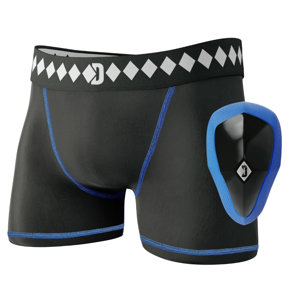 Diamond MMA Compression Jock Short with Built-in Jock Strap & Athletic Cup Groin Protection System