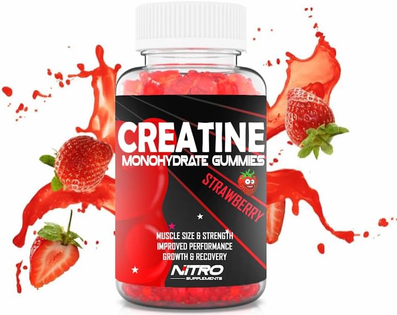 Nitro Supplements - Creatine Monohydrate Gummies (60ct) 30 Servings