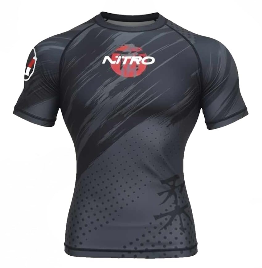 Brazilian Jiu Jitsu Rash Guard - MMA Rashguard Grappling BJJ Compression Shirt