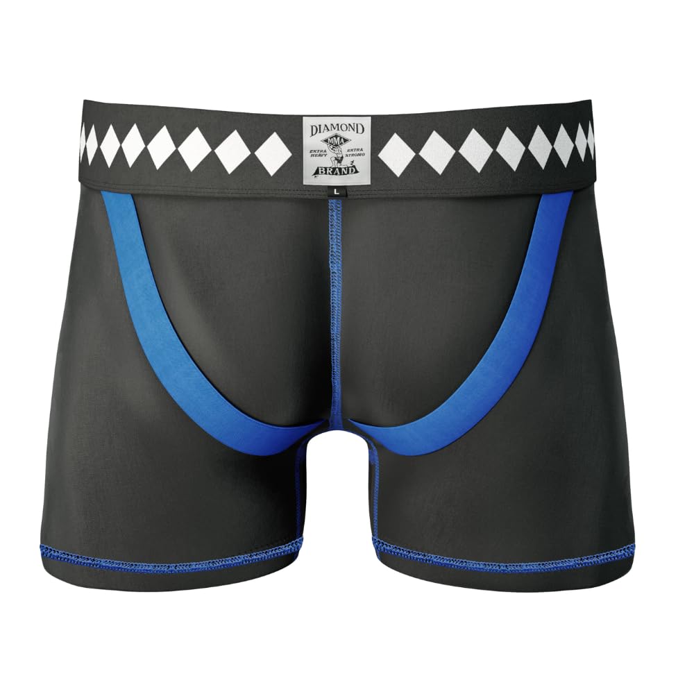 Diamond MMA Compression Jock Short with Built-in Jock Strap & Athletic Cup Groin Protection System