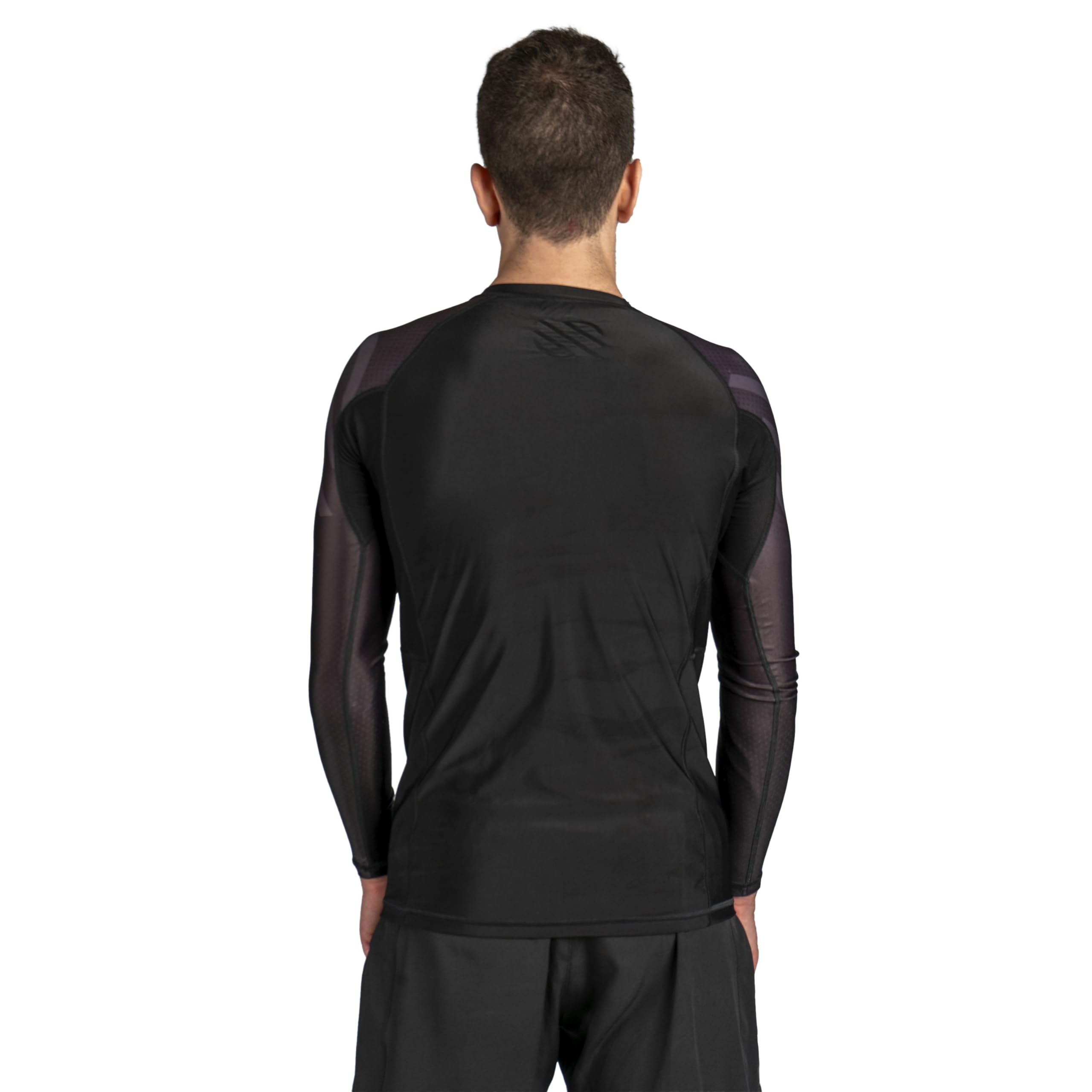 Sanabul Essential Long Sleeve Compression Training Rash Guard for MMA BJJ Wrestling Grappling and No Gi Jiu Jitsu rashguard