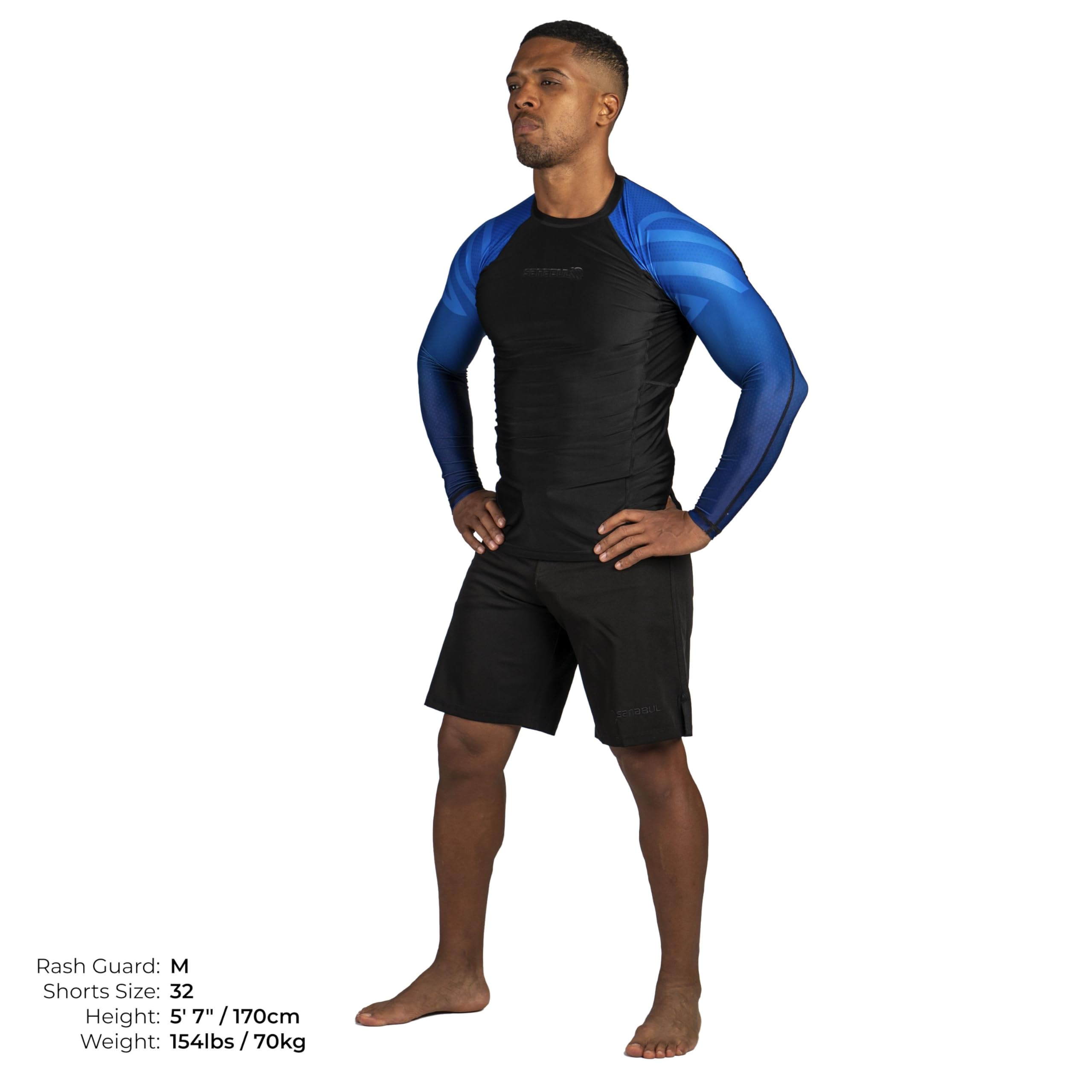 Sanabul Essential Long Sleeve Compression Training Rash Guard for MMA BJJ Wrestling Grappling and No Gi Jiu Jitsu rashguard