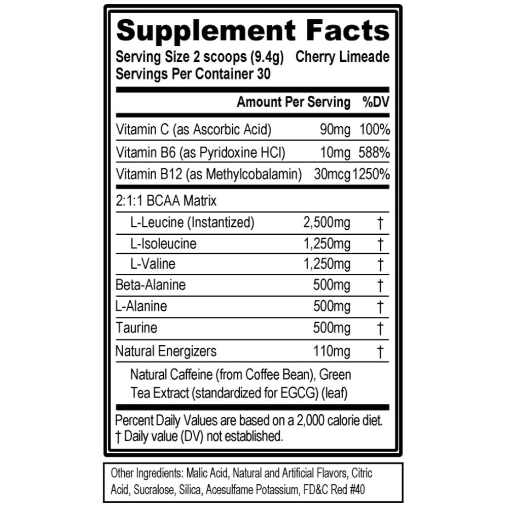 EVL BCAAs Amino Acids Powder - BCAA Energy Pre Workout Powder for Muscle Recovery Lean Growth and Endurance - Rehydrating Post Workout Recovery Drink with Natural Caffeine - Pink Lemonade