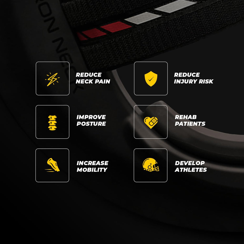 Iron Neck - Advanced Neck Trainer, Strengthener, Exerciser, & Rehabilitation Device to Relieve Pain & Improve Posture - Workout & Strength Training Equipment, Home Gym Accessories for Men