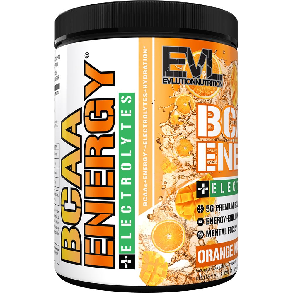 EVL BCAAs Amino Acids Powder - BCAA Energy Pre Workout Powder for Muscle Recovery Lean Growth and Endurance - Rehydrating Post Workout Recovery Drink with Natural Caffeine - Pink Lemonade