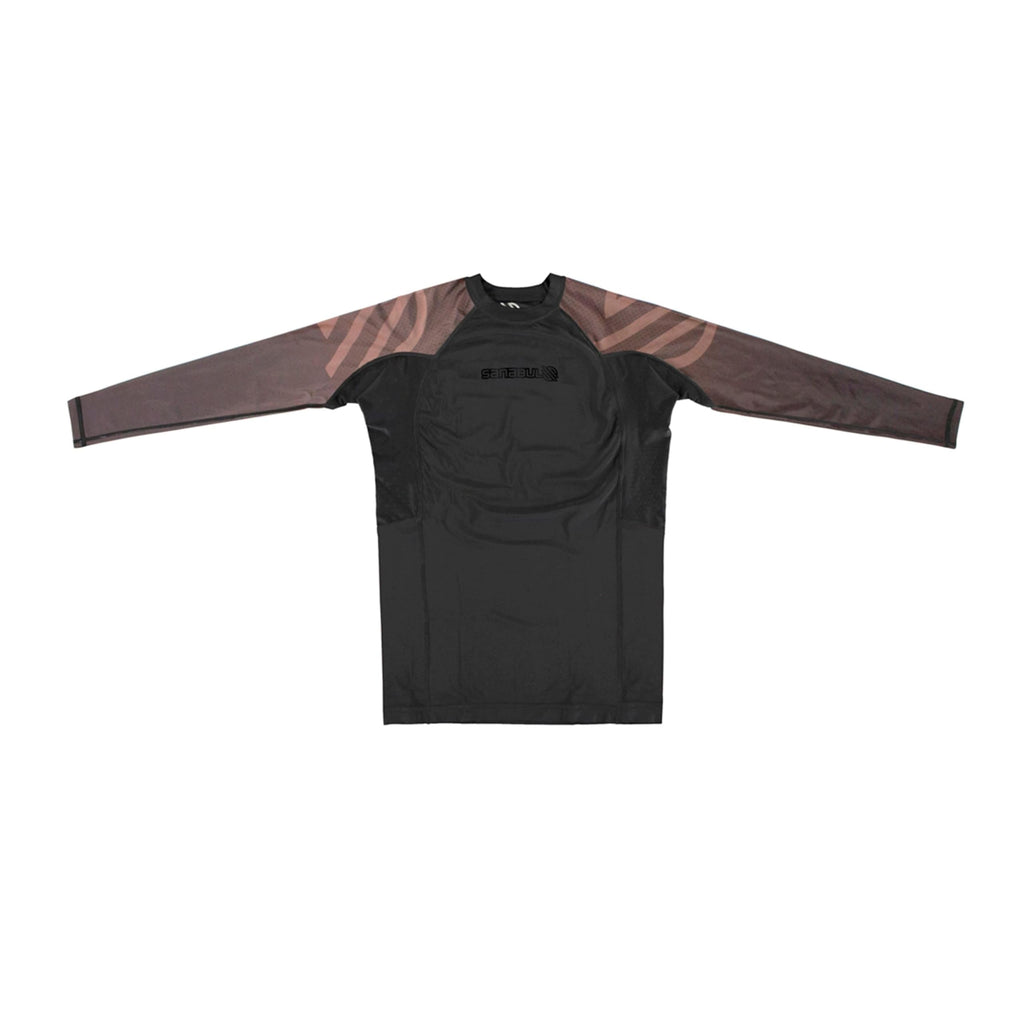 Sanabul Essential Long Sleeve Compression Training Rash Guard for MMA BJJ Wrestling Grappling and No Gi Jiu Jitsu rashguard