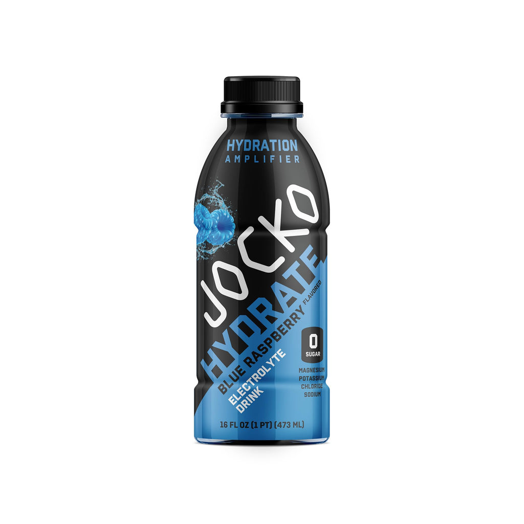 Jocko Fuel Hydrate Electrolyte Drinks - Sports Drink Hydration Amplifier, Thirst Quencher - Scientifically Formulated Electrolyte Blend Fruit Punch Flavor 16 Oz (12 Pack)
