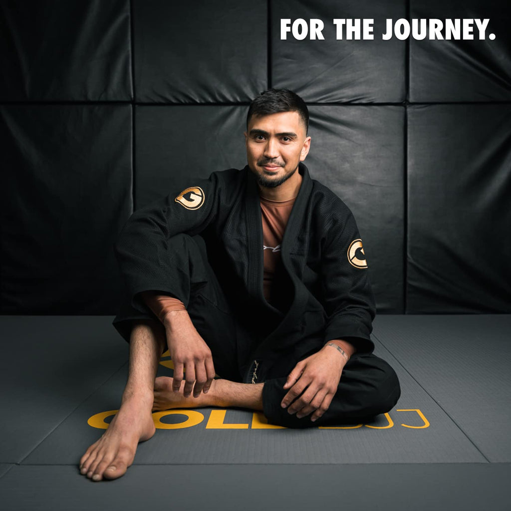 Gold BJJ Calavera Jiu Jitsu Gi - Ultra Strong Gold Weave Premium Kimono - IBJJF Competition Approved Uniform