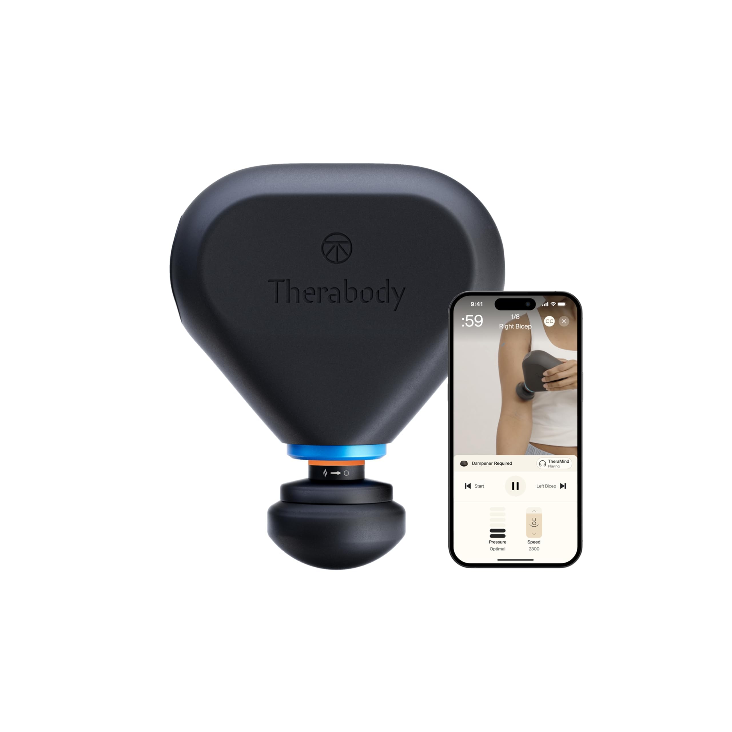 TheraGun Mini (3rd Generation) by Therabody – Ultra-Portable Massage Gun and Travel Essential for Fast, Effective Pain and Tension Relief Anywhere (Desert Rose)