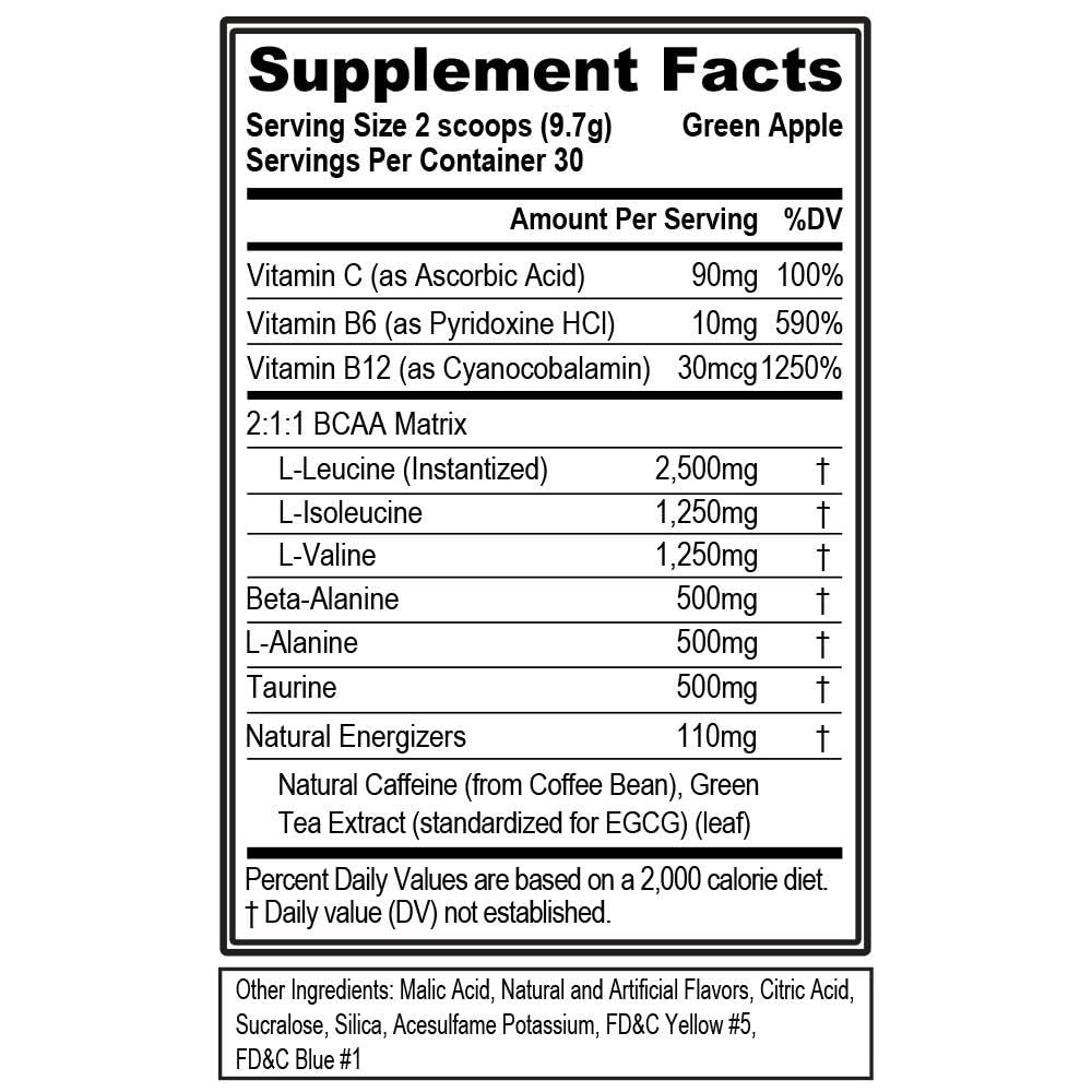 EVL BCAAs Amino Acids Powder - BCAA Energy Pre Workout Powder for Muscle Recovery Lean Growth and Endurance - Rehydrating Post Workout Recovery Drink with Natural Caffeine - Pink Lemonade