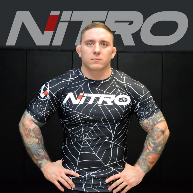 Brazilian Jiu Jitsu Rash Guard - MMA Rashguard Grappling BJJ Compression Shirt