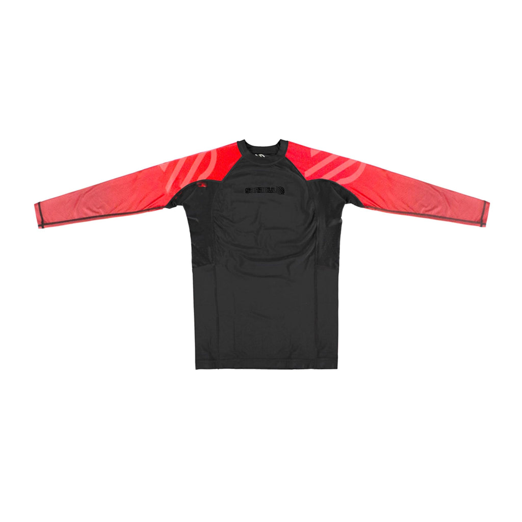 Sanabul Essential Long Sleeve Compression Training Rash Guard for MMA BJJ Wrestling Grappling and No Gi Jiu Jitsu rashguard