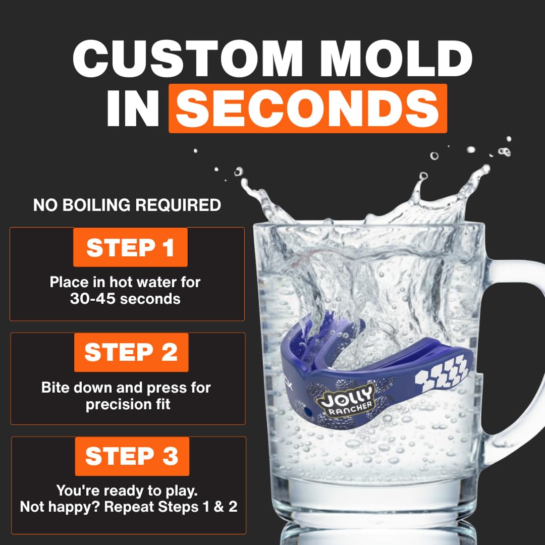 Shock Doctor, Gel Max Power Flavor Mouth Guard, Football, Lacrosse, Hockey, MMA, Boxing, Youth & Adult