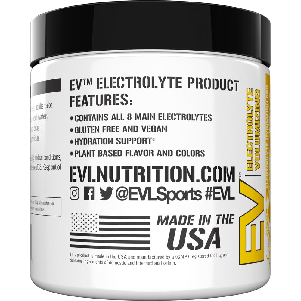Evlution Ultimate Electrolytes Powder Hydration Drink - Quick Replenishing Hydration Powder Drink Mix with 8 Key Electrolytes and Antioxidants - Vegan Gluten Free Keto Friendly Blend (Berry Splash)