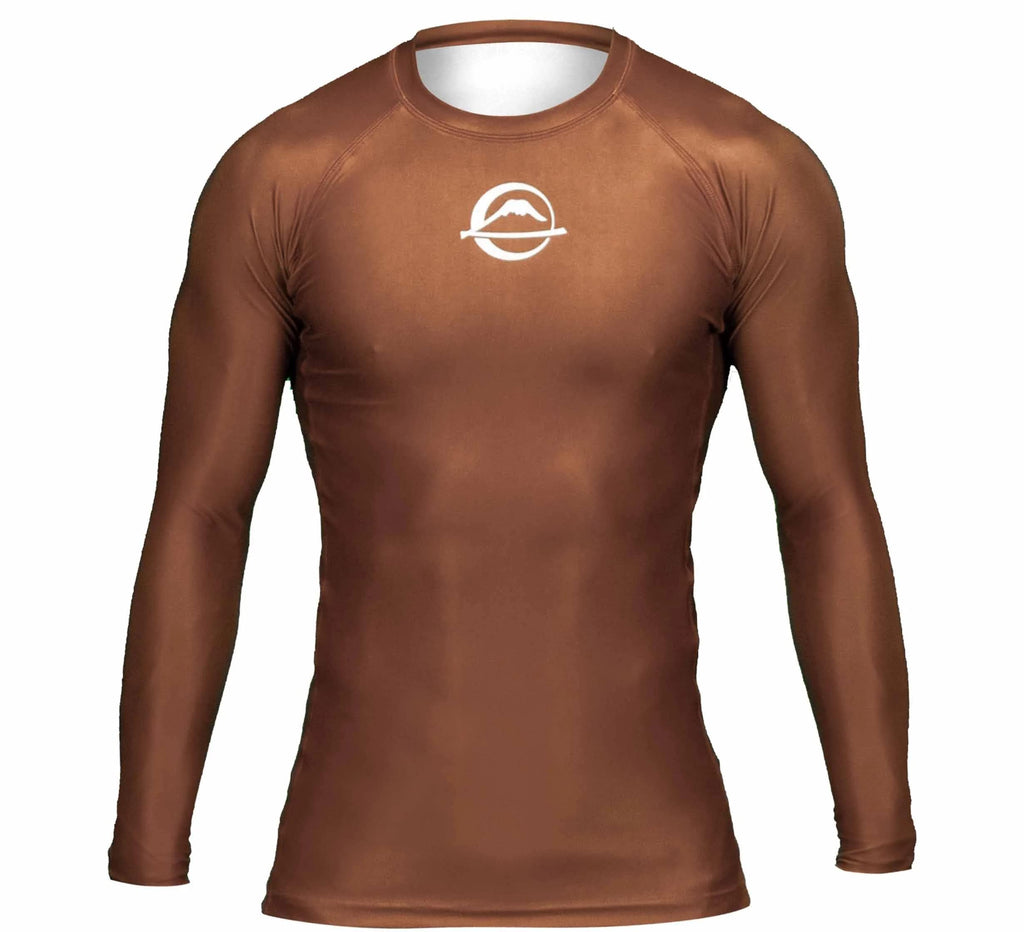 FUJI Baseline Ranked Long Sleeve Jiu Jitsu Rashguard, BJJ Rashguard for Men and Women