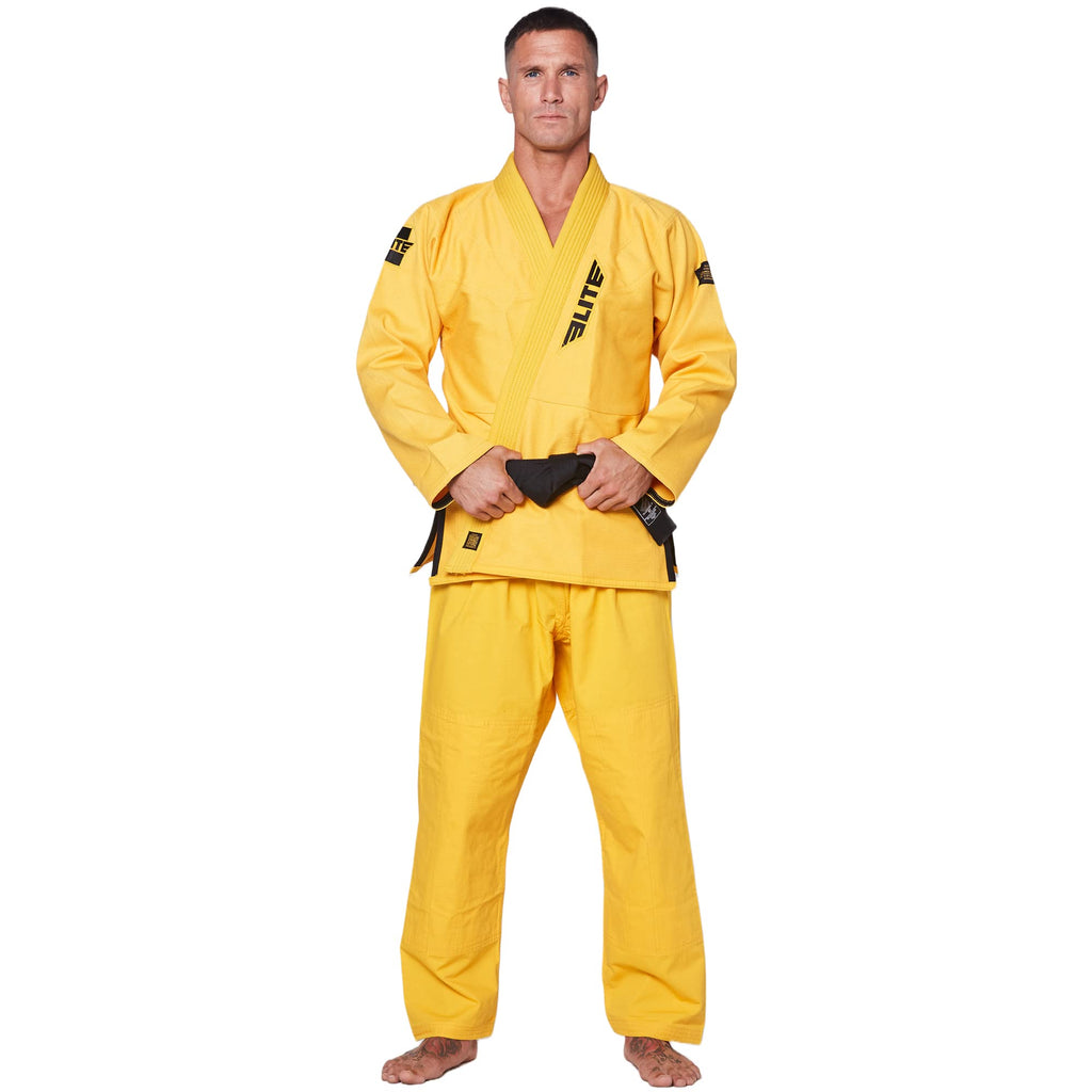 Elite Sports BJJ GI for Men IBJJF Kimono BJJ Jiujitsu GIS W/Preshrunk Fabric & Free Belt (See Special Sizing Guide)