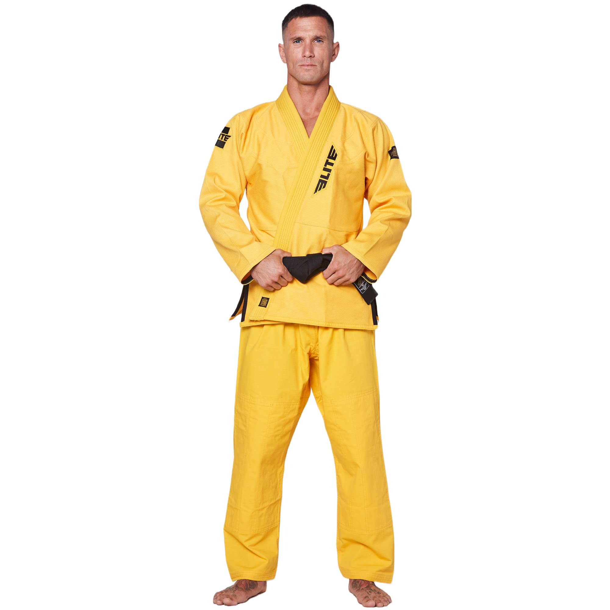 Elite Sports BJJ GI for Men IBJJF Kimono BJJ Jiujitsu GIS W/Preshrunk Fabric & Free Belt (See Special Sizing Guide)