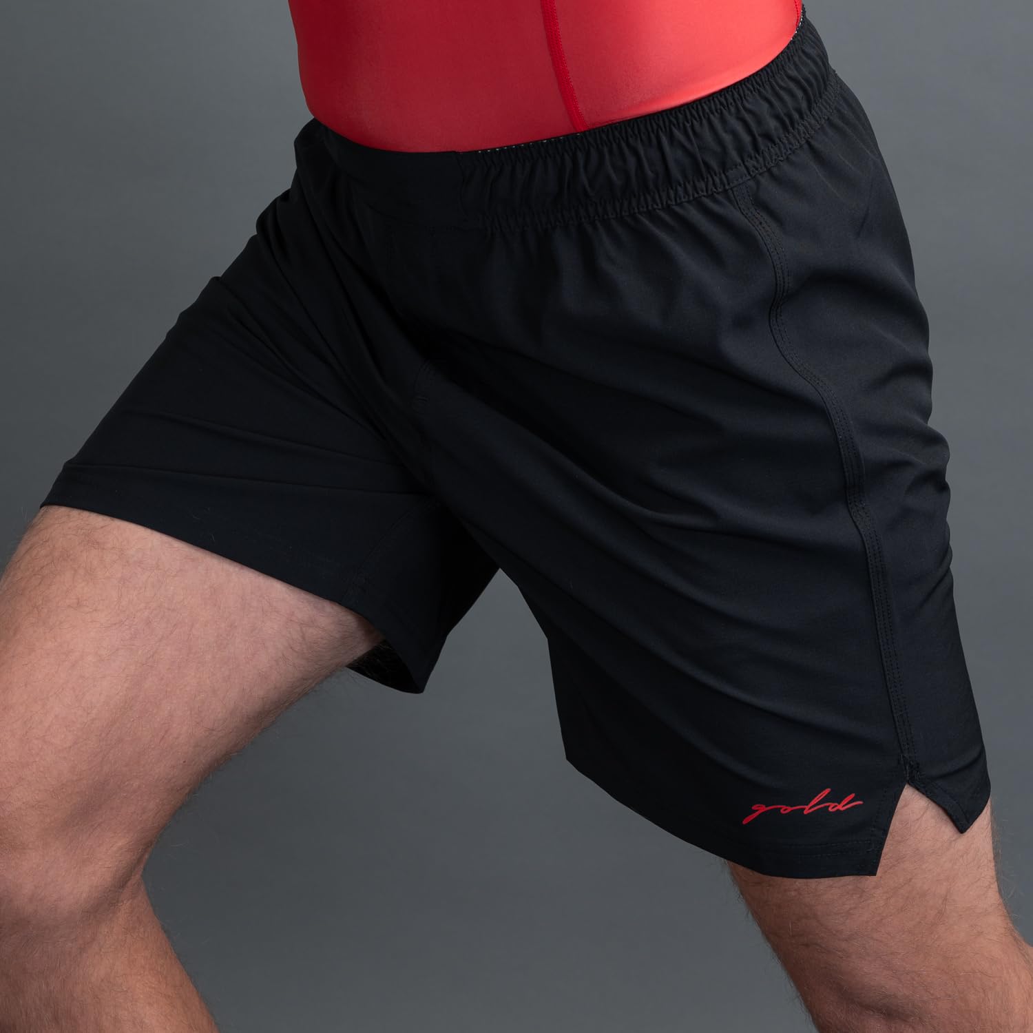 Gold BJJ Airflex Jiu Jitsu Shorts - Fight Short for No Gi, Wrestling, MMA & Boxing
