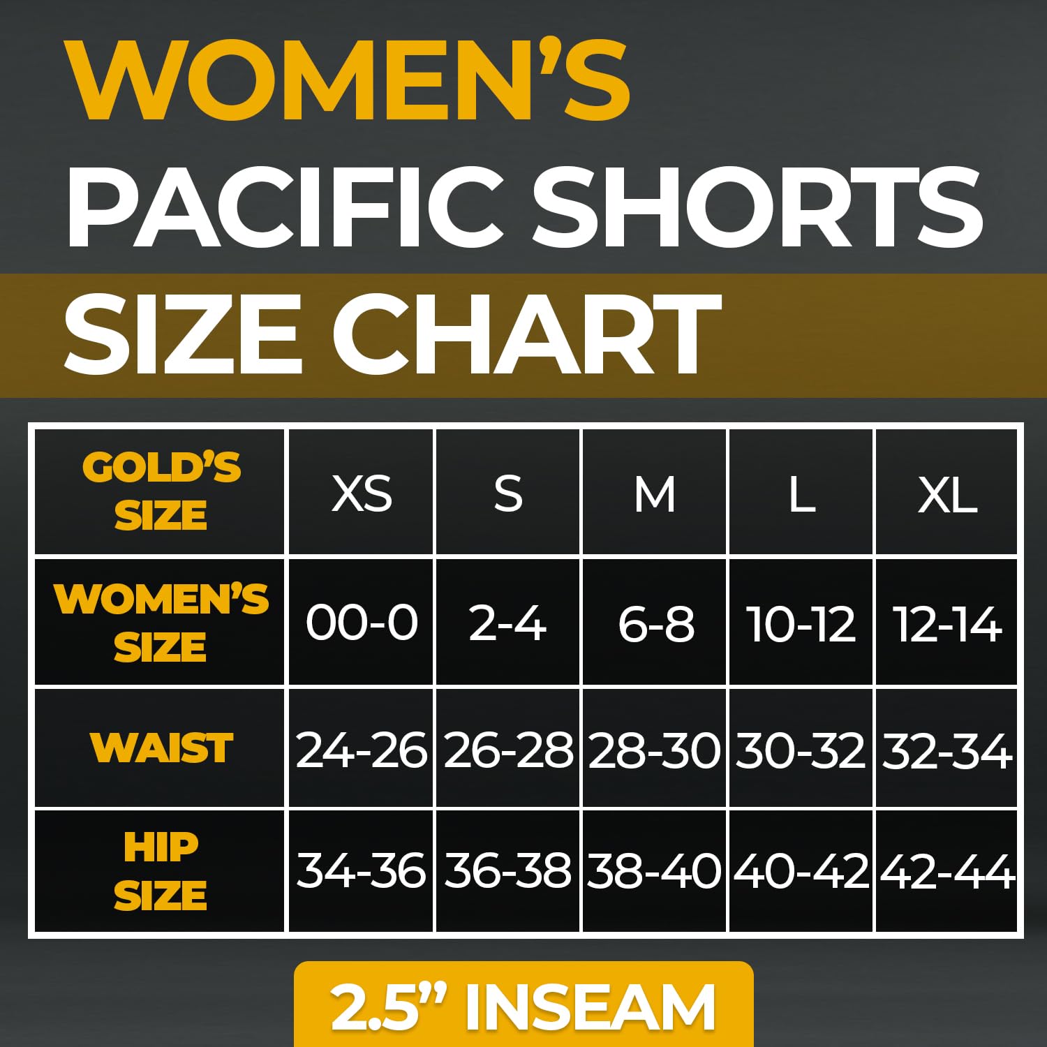 Gold BJJ Women's Pacific Short - No-Gi Jiu Jitsu Fight Shorts for Women