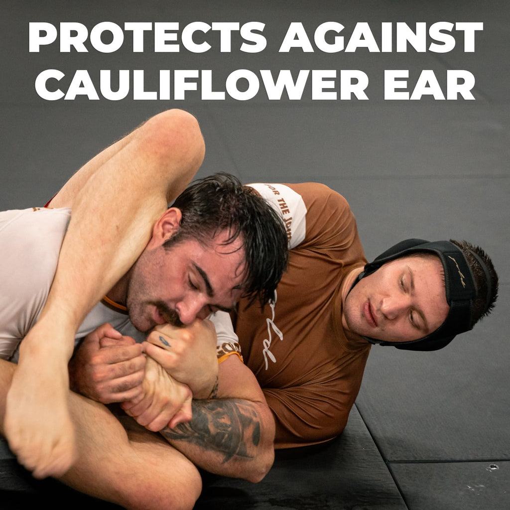 Gold BJJ Headgear for Jiu Jitsu, Wrestling, and MMA