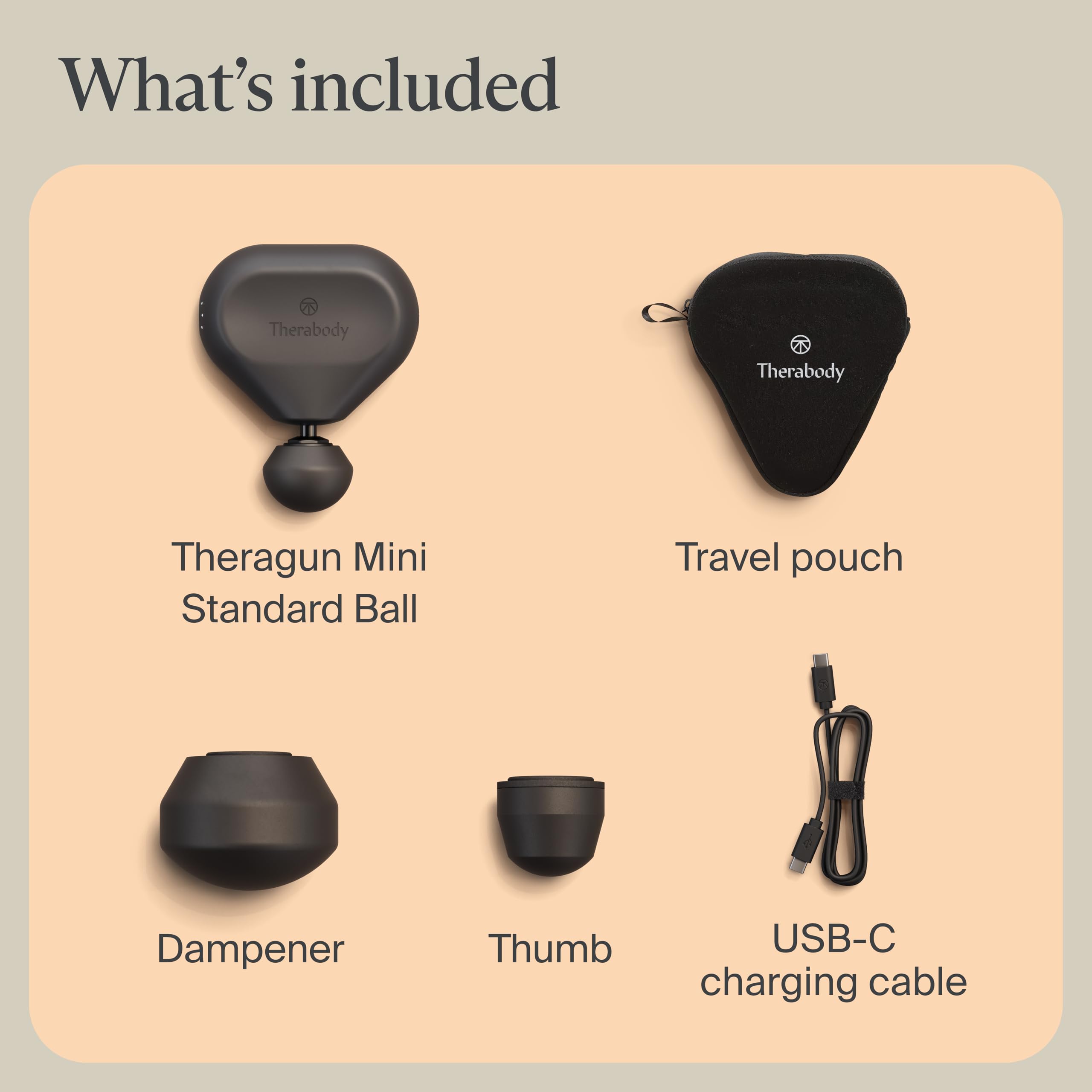 TheraGun Mini (3rd Generation) by Therabody – Ultra-Portable Massage Gun and Travel Essential for Fast, Effective Pain and Tension Relief Anywhere (Desert Rose)