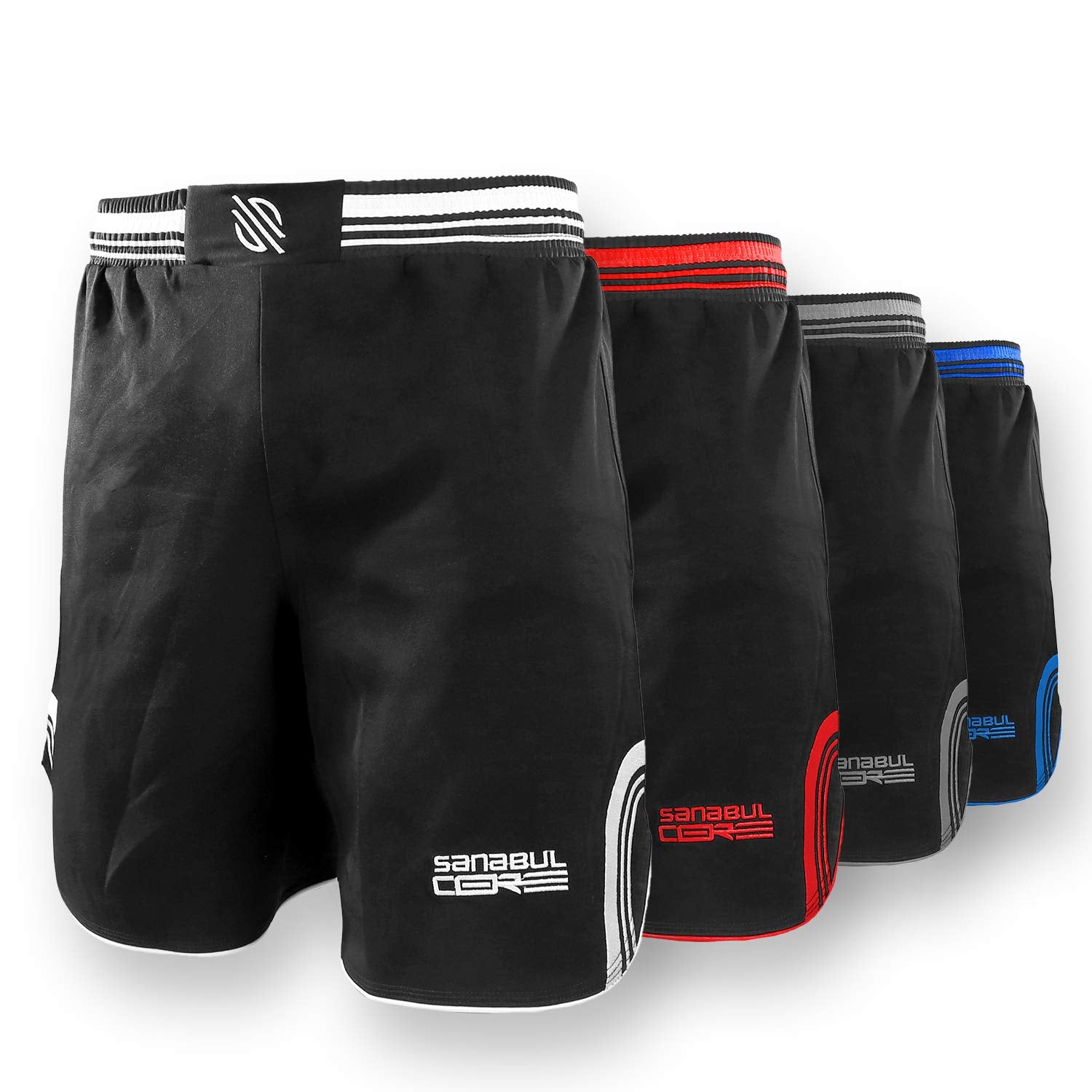 Sanabul Core MMA Shorts for Men, Boxing No Gi Jiu Jitsu Grappling BJJ Shorts