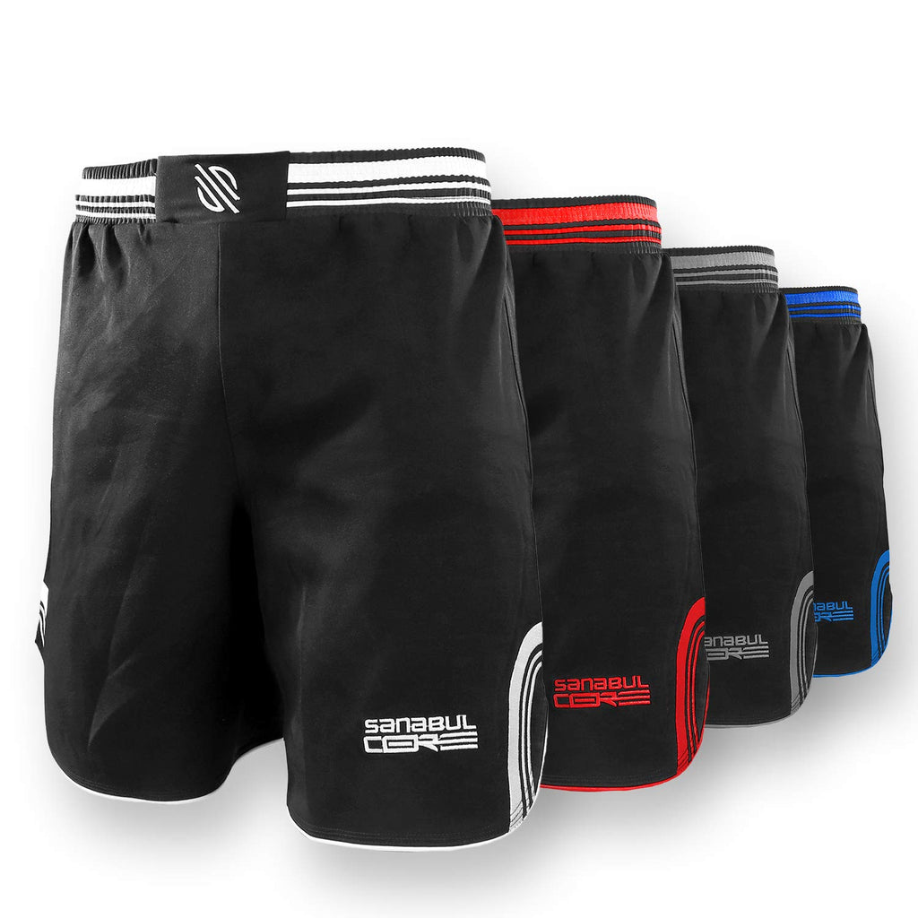 Sanabul Core MMA Shorts for Men, Boxing No Gi Jiu Jitsu Grappling BJJ Shorts