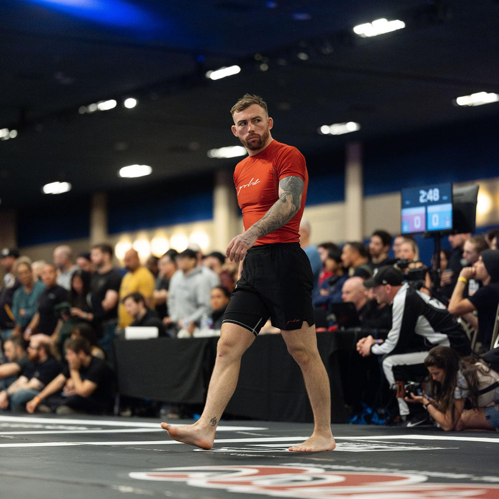 Gold BJJ Airflex Jiu Jitsu Shorts - Fight Short for No Gi, Wrestling, MMA & Boxing