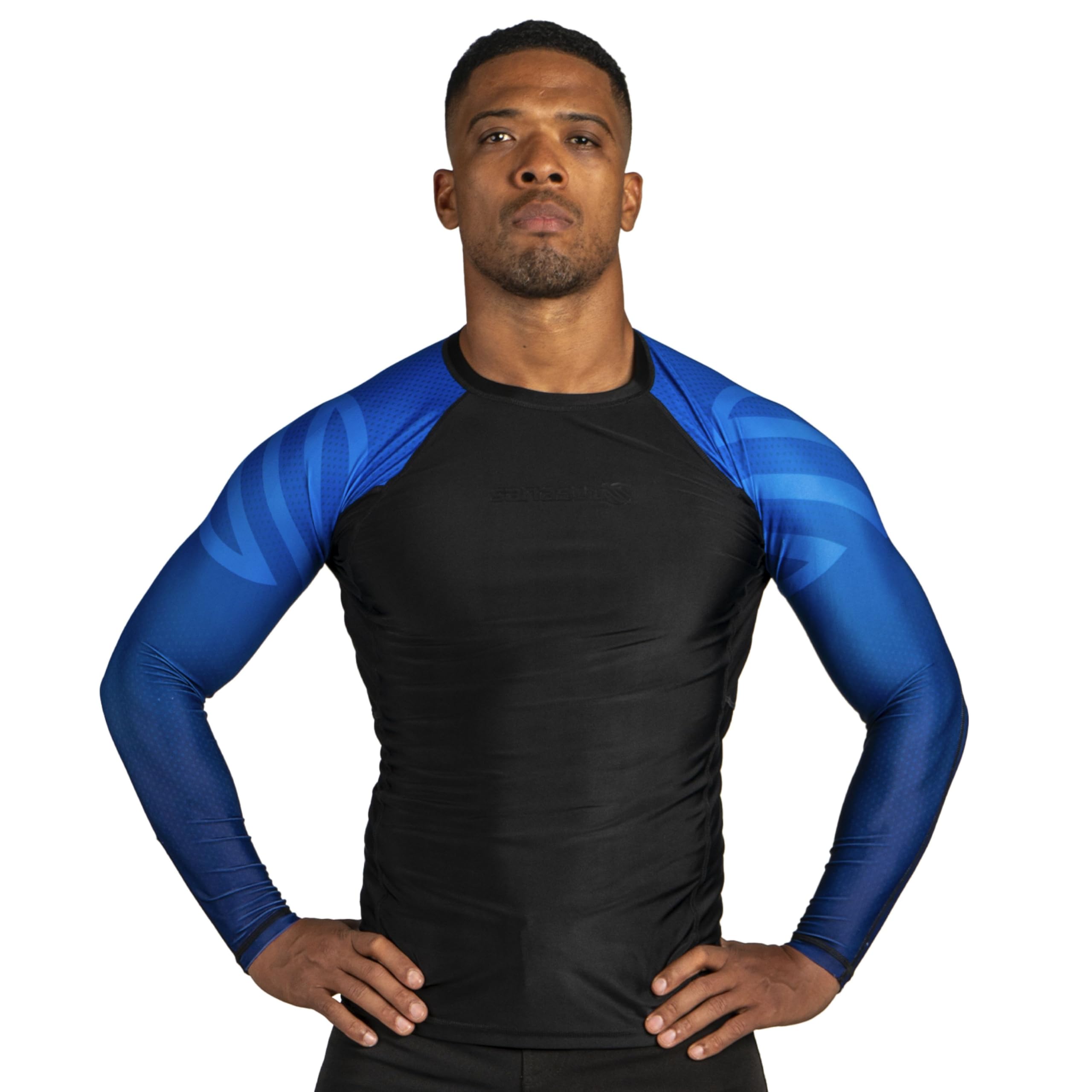 Sanabul Essential Long Sleeve Compression Training Rash Guard for MMA BJJ Wrestling Grappling and No Gi Jiu Jitsu rashguard