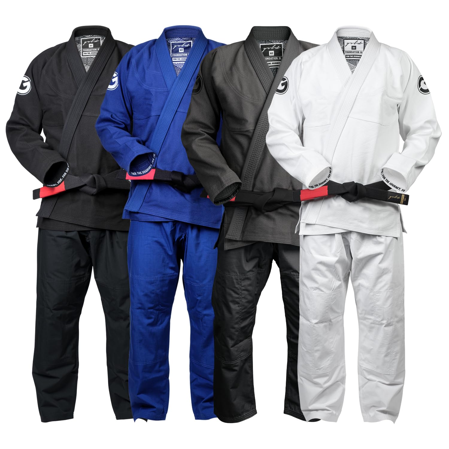 Gold BJJ Foundation Gi - Pearl Weave Jiu Jitsu Gi for Men and Women - IBJJF Competition Legal BJJ Gi