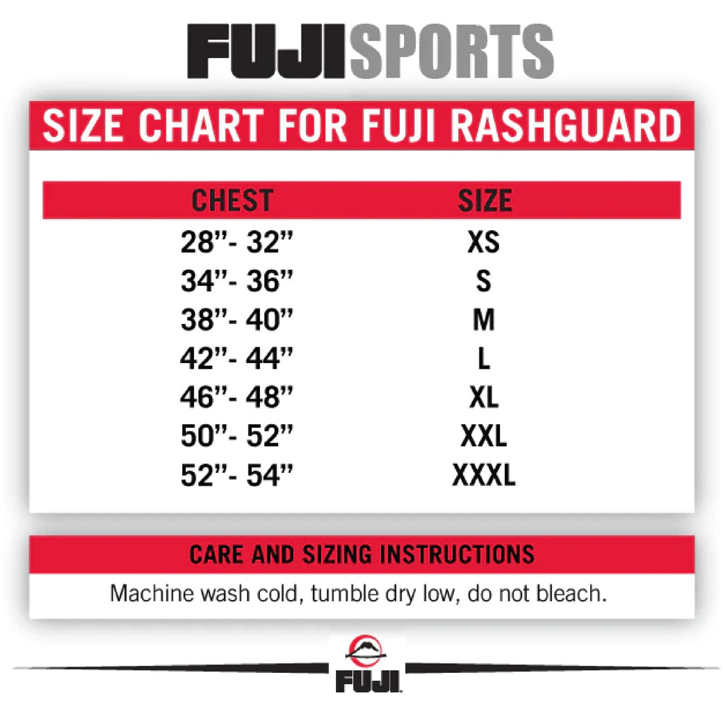 FUJI Baseline Ranked Long Sleeve Jiu Jitsu Rashguard, BJJ Rashguard for Men and Women