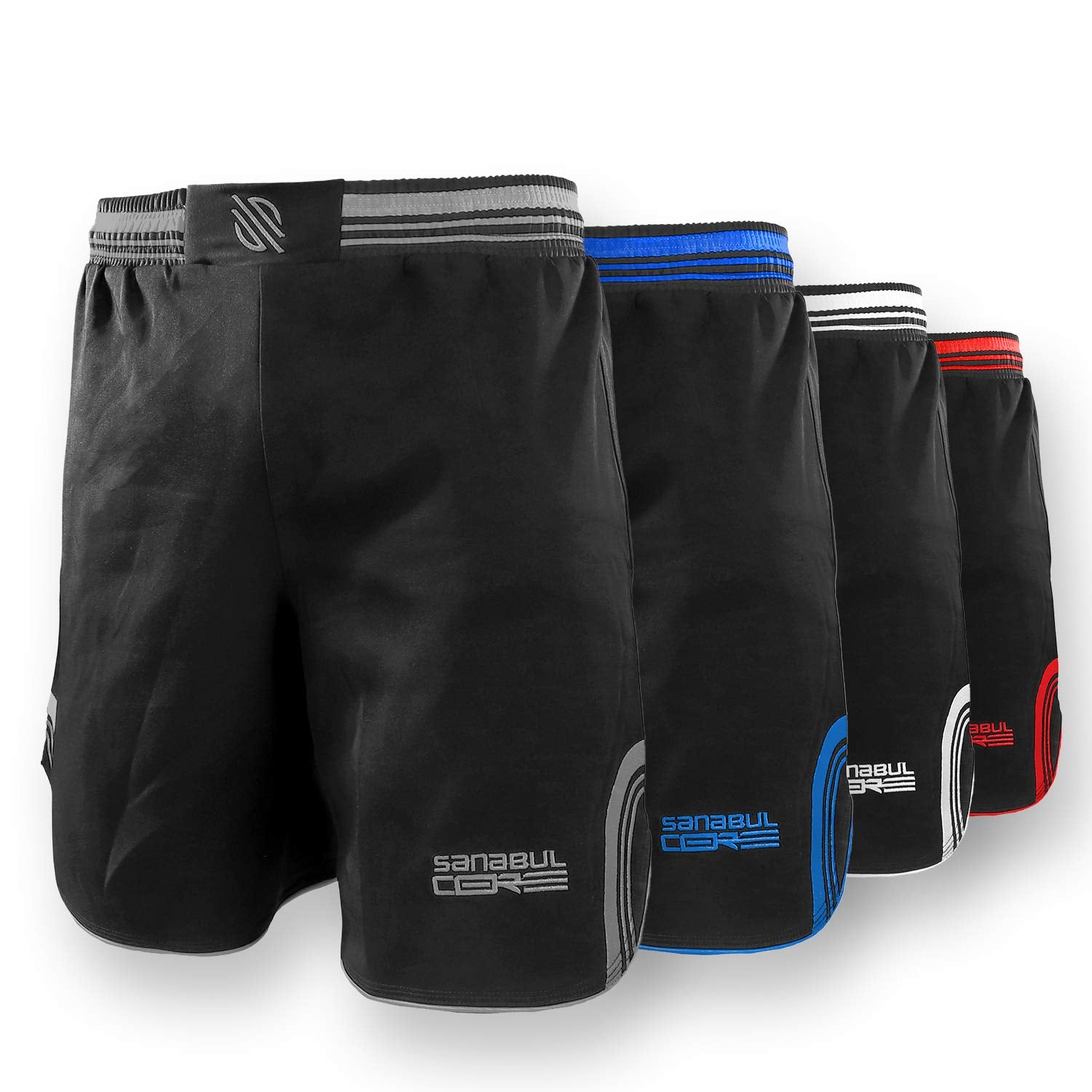 Sanabul Core MMA Shorts for Men, Boxing No Gi Jiu Jitsu Grappling BJJ Shorts