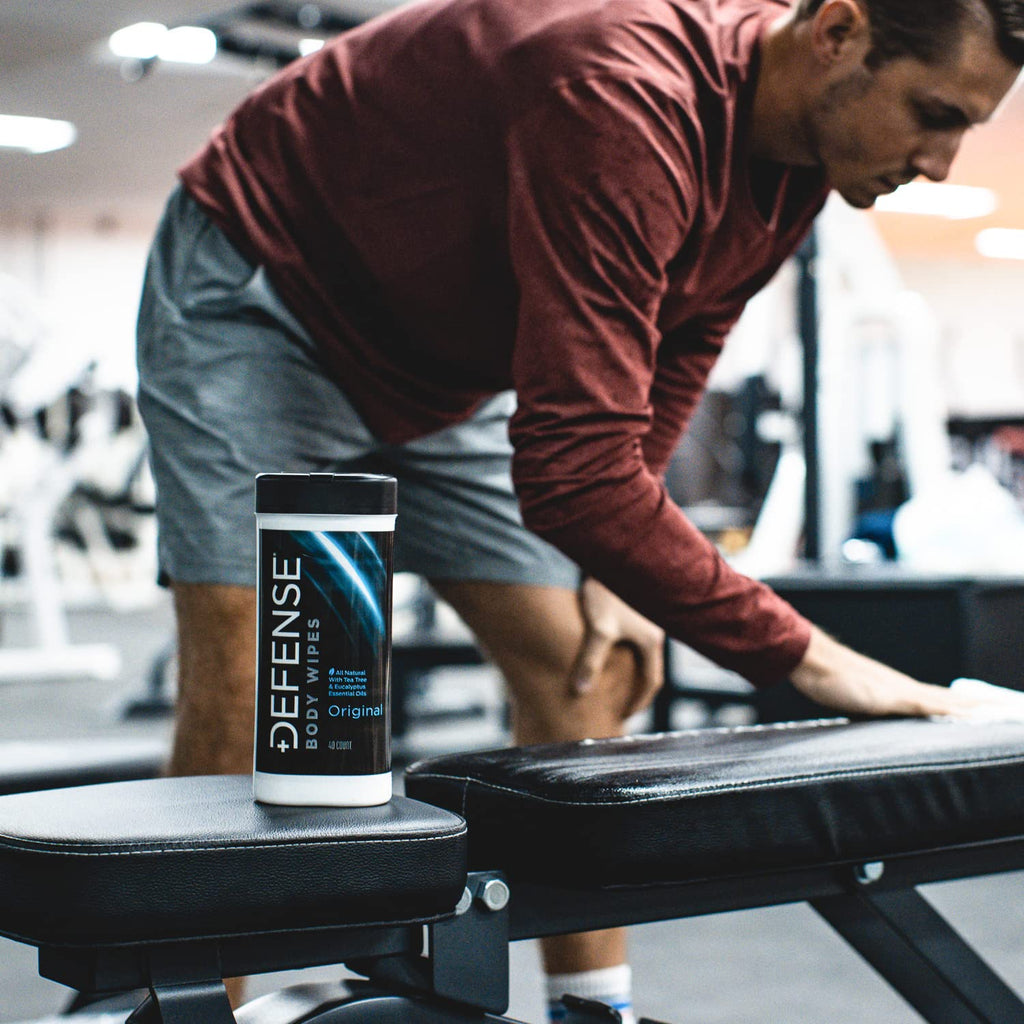 Defense Soap All Natural Body Wipes with Tea Tree Oil | Wrestling, Combat, Camping, Gym, Post Workout Shower Wipes for Men and Women. 40 Count