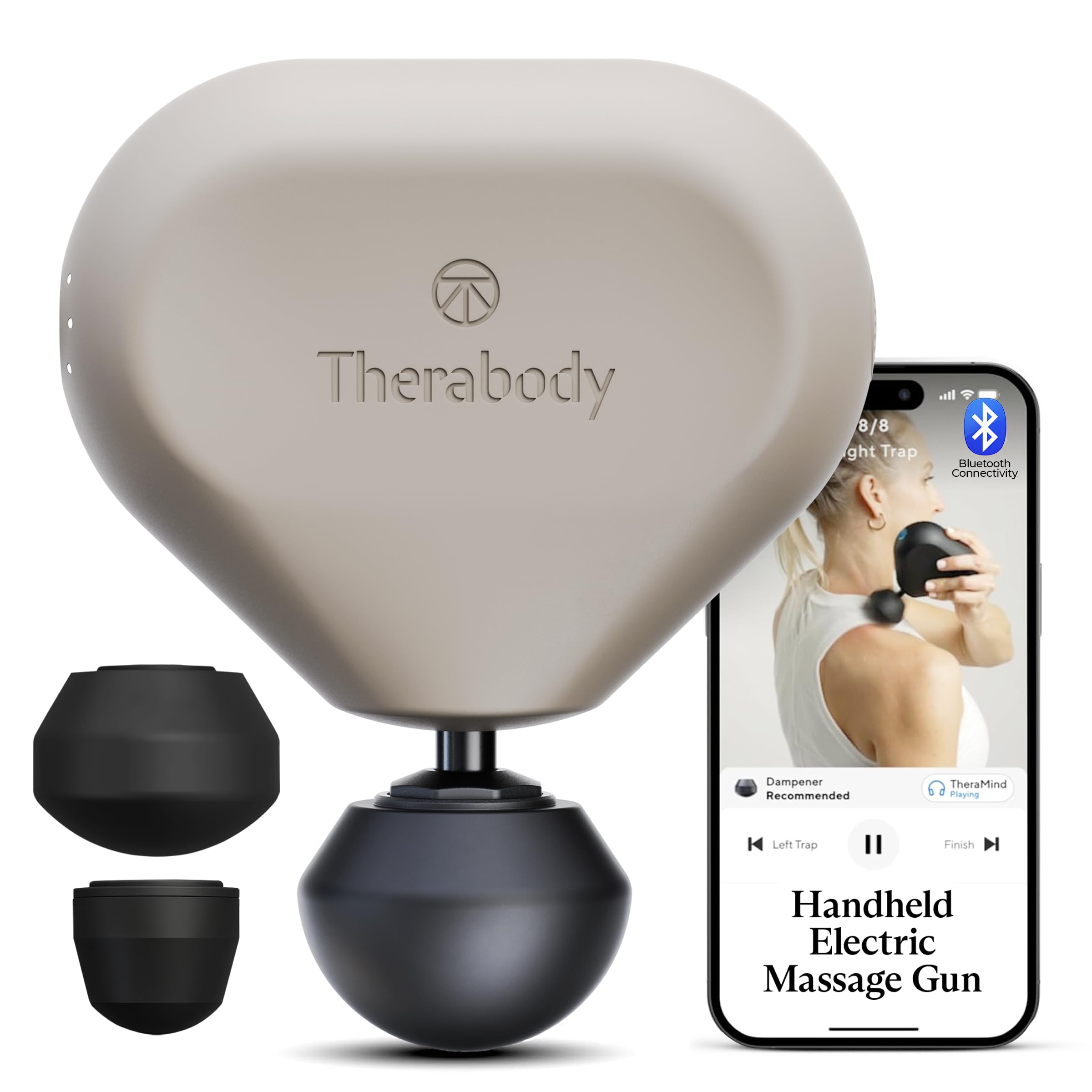 TheraGun Mini (3rd Generation) by Therabody – Ultra-Portable Massage Gun and Travel Essential for Fast, Effective Pain and Tension Relief Anywhere (Desert Rose)