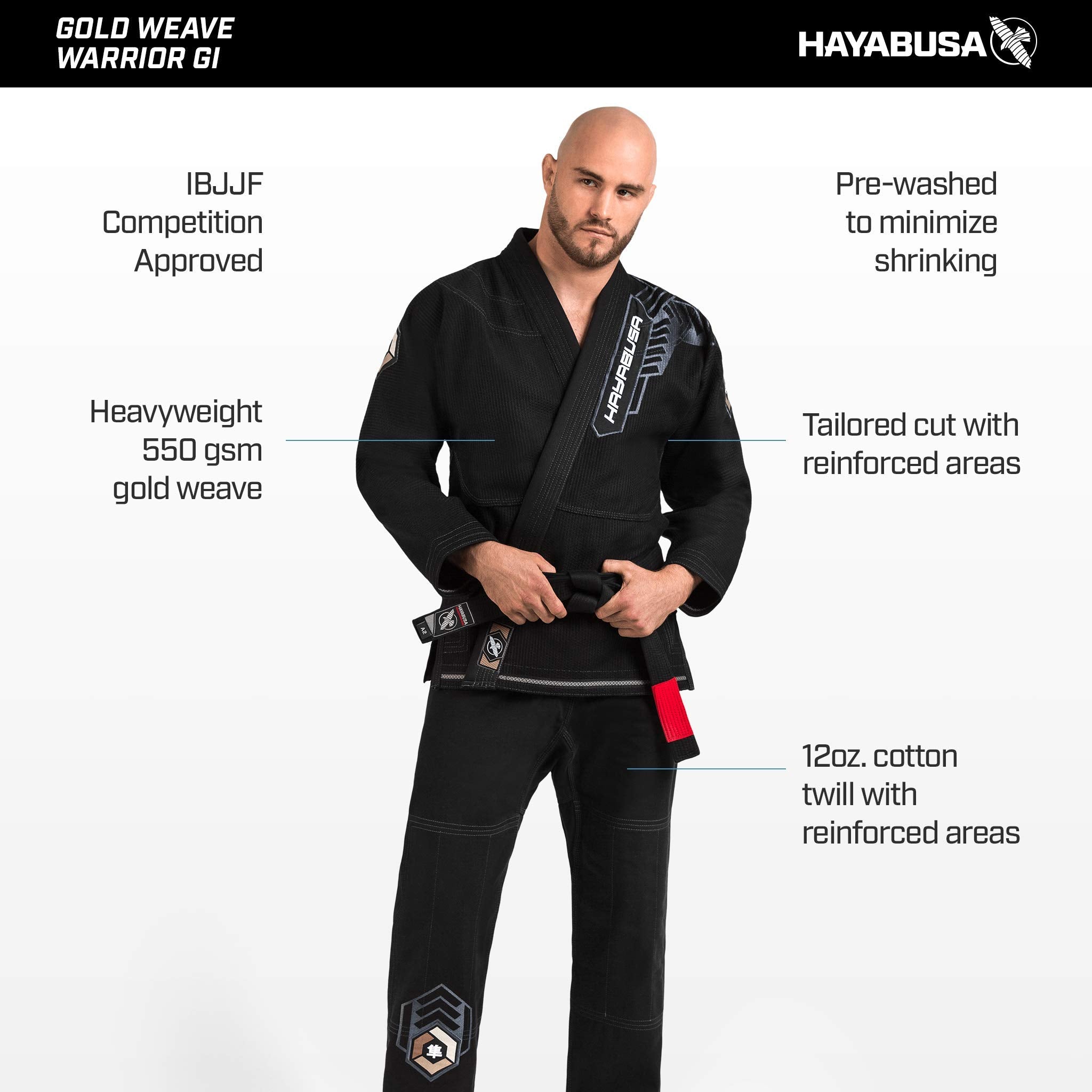 Hayabusa Warrior Gold Weave Jiu Jitsu Gi
