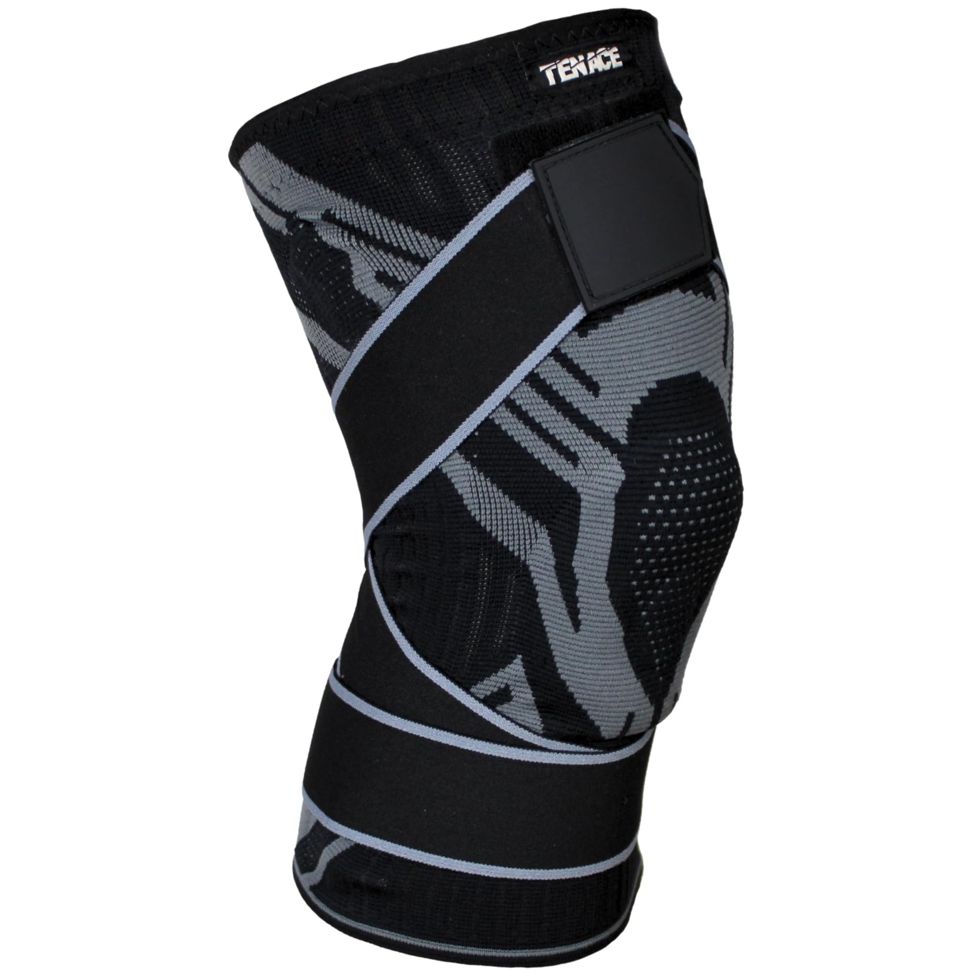 Tenace BJJ Knee Brace Grappling - Compression Knee Pad for Jiu Jitsu, MMA, Muay Thai, Wrestling, Judo - High Durability and Performance Unisex (Medium)