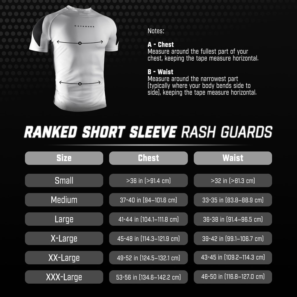 Hayabusa Men's Pro Ranked Short Sleeve BJJ Rash Guard