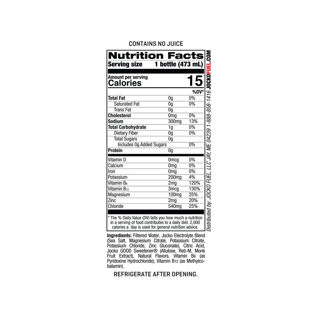 Jocko Fuel Hydrate Electrolyte Drinks - Sports Drink Hydration Amplifier, Thirst Quencher - Scientifically Formulated Electrolyte Blend Fruit Punch Flavor 16 Oz (12 Pack)