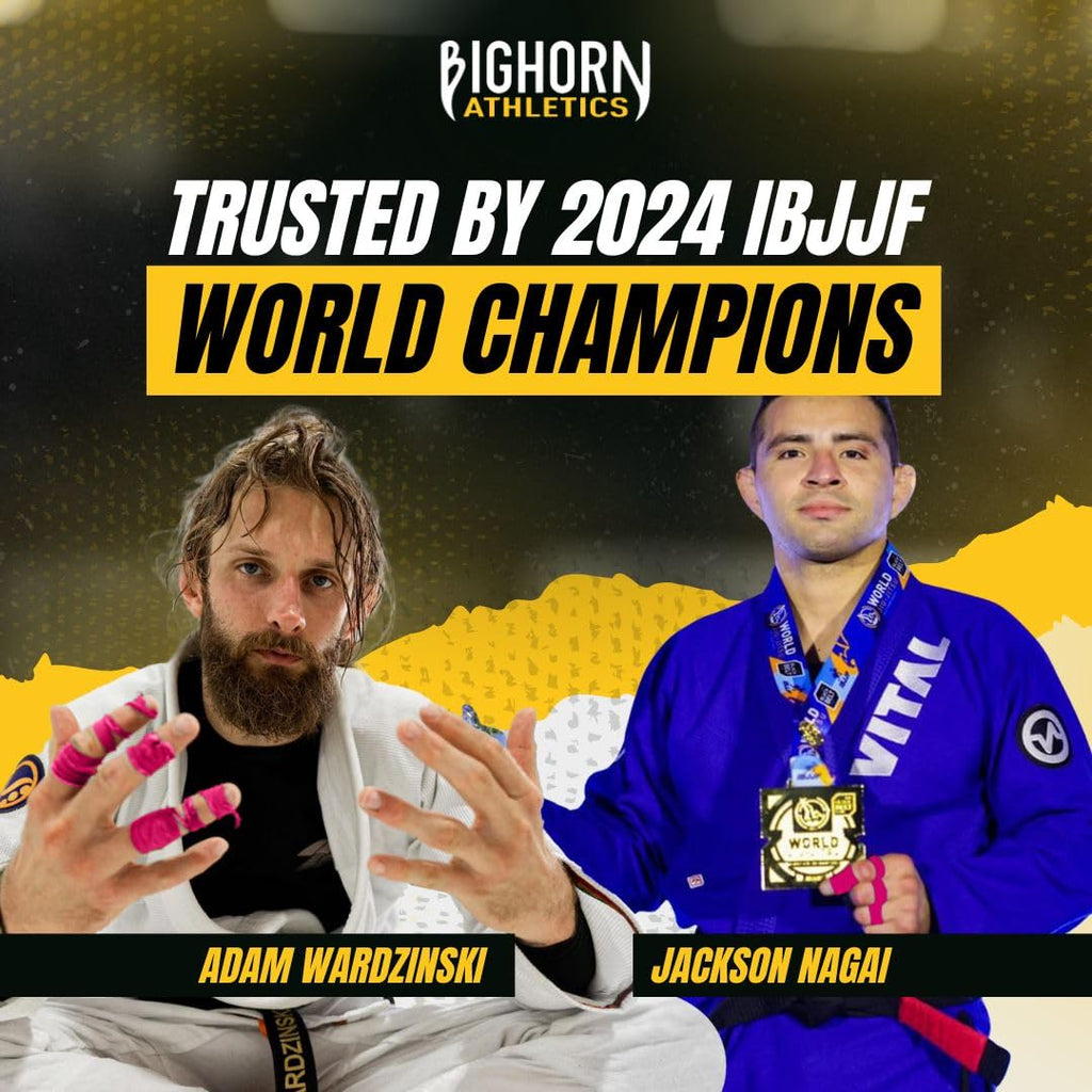 Bighorn Athletics Jiu Jitsu Finger Tape | Residue-Free Athletic Finger Tape for Sports & Injuries: Rock Climbing, Volleyball, Football, Basketball, Hands & Toes | 0.3-Inch x 45-feet, 8-Rolls, Black