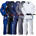 Gold BJJ Aeroweave Jiu Jitsu Gi - Ultra Lightweight BJJ Gi - Preshrunk Brazilian Jiu Jitsu Uniform for Men