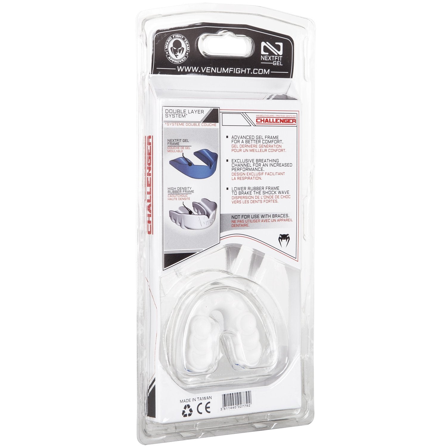 Venum Challenger Mouthguard - Red/Black